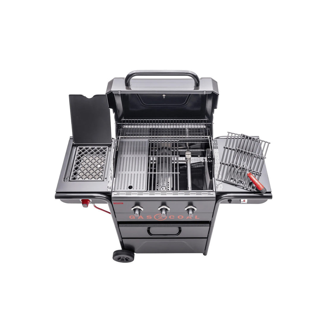 Barbecue Gaz et Charbon Hybride Char-Broil Gas2Coal 2.0 – 3 Brûleurs